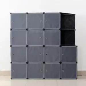 의류수납장 DIY 복합 선반 / 조립옷장 수납장(140x140cm)