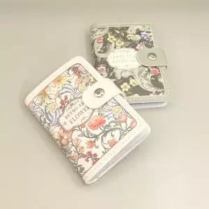 [셀러에이드]꽃무늬 정원 카드지갑 대용량 반지갑 명함수납 파우치 홀더 보관
