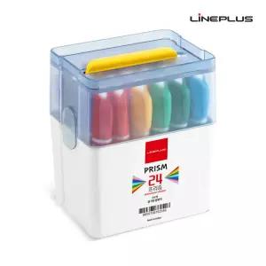 라인플러스 프리즘 24색 유성매직세트사인펜 유성 문구용 팬시용 컬러 마카 매직
