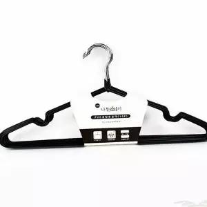 논슬립 FHK451Y5 코팅 옷걸이 10P 블랙 바지 행거 코트