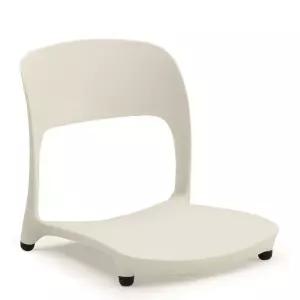 코비아 좌식의자-고정형-화이트어머니선물 엄마선 등받이 1인 1용 휴대용 고정형 편한