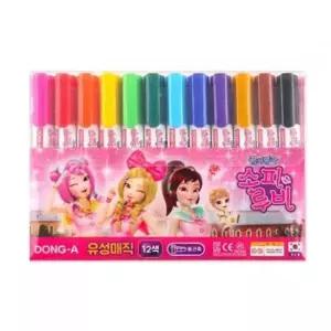 [문구/오피스] 유성매직 12색 소피루비 컬러 마커 스케치용 색연필