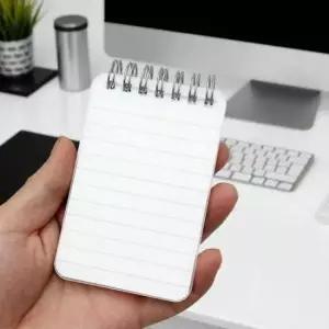 [문구/오피스] 투명커버 수첩 스프링 포켓 줄노트 작은 디자인 노트