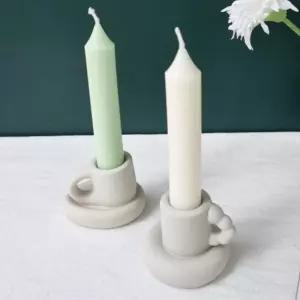 빈티지 호롱볼 촛불 캔들 받침대 세라믹 촛대 1+1엔틱 들홀더 도자기 양초 인센스 황동 초받침 우드 향꽂이