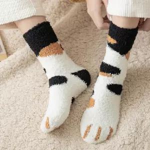 성인용 발자국 여성용 여자 주니어 수면 양말 6종세트롱 미끄럼방지 임산부 남성 남자 임신선물 무압박 겨