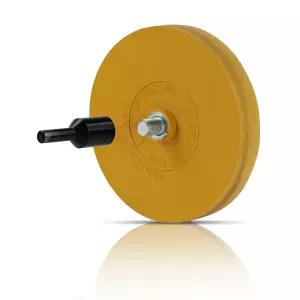 ABN 고무 지우개 휠 4인치 패드 및 어댑터 1팩 ？ 핀스트립 접착 제거제 비닐 데칼 그래픽 제거 도구