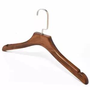 고급원목옷걸이 CRW874L7 중 어깨뿔방지 나무옷걸이 백화점