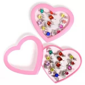 큐티 반지세트 2개 어린이선물 패션 단체 판촉물 여아 장난감 플라스틱