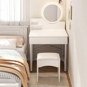 소형 화장대 자취방 스마트 수납형 1인용 원룸 테이블 거울