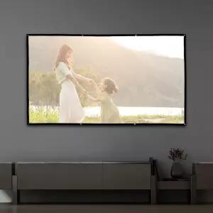 이동형 빔프로젝터 스크린221x125cm 영화빔스크린 생활용품