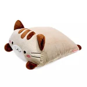 미네코사각쿠션 (브라운) (소)예쁜 선물용 소품 유아동 아이 아가 애기 어린이 인테리어 디자인 팬시