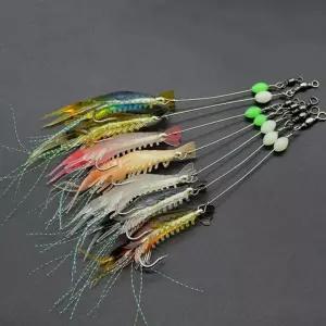 새우모양 낚시 미끼용품 7종세트 민물낚시용품 낚시미끼