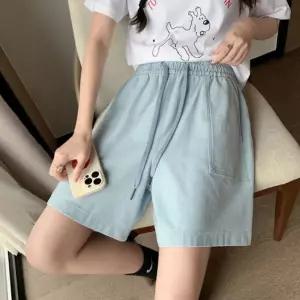 캐주얼 여성 썸머 밴딩데님쇼츠청바지 청반 반바지 여자코디 여자반 여름 핫팬츠 통바지 치마