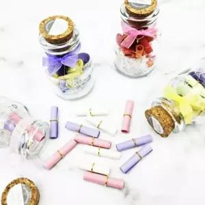 묶음 유리병 전하기 감성가득 4개 편선지 마음 편지지프리미엄 하기 레트로 알약 추천 가득 예쁜 캡슐