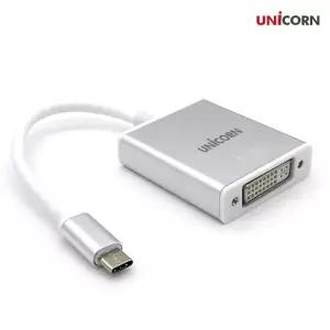 유니콘 USB C타입 to DVI 변환젠더 컨버터 JV-200DVHDMI버더 HDMI 모니터확장 기업사은품 PC 영상미러링 데