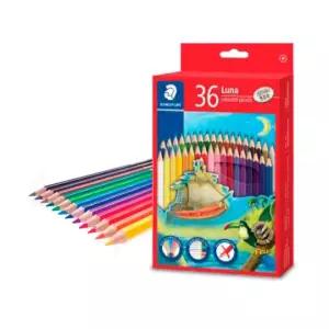 136 루나 색연필 36세트 칠놀이 칠공부 드로잉 미술 공작 문구 컬러링 용품 도구