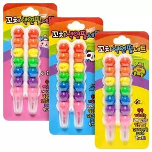 꼬치색연필세트 18개컬러 초등학생선물 어린이 단체 어린이집 그림놀이