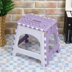스툴스 사각 접이식 의자(퍼플) (S)(12892)간이 보조 다용도 휴대용 체어