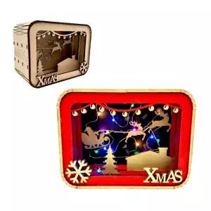 크리스마스 입체액자 만들기 음성 인식 LED만들기세트 만들기셋 DIY LED만들기 공예 공작용 재료 부품 소리