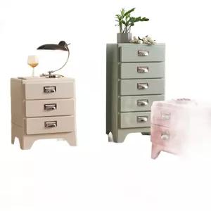 철제 빈티지 인테리어 캐비넷 서랍 침실 모듈 레트로