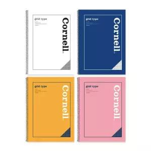 그리드타입 코넬 원링노트 12개글쓰기 암기 대학생 직장인 학생용 일기장 모던디자인 스프링 심플