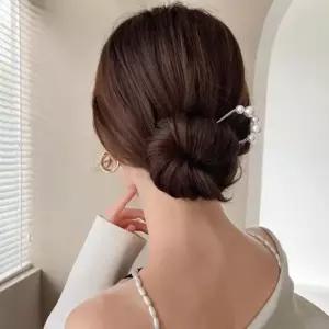 [신상오픈런]진주비녀 하객 혼주 신부 가방순이 한복 유자머리핀 (30488217)