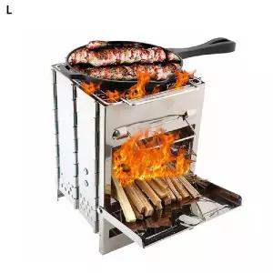 필승 야외 스토브휴대용 접이형 스텐 꼬치구이 요리용 취사용 캠핑