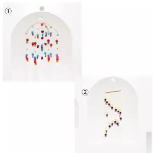 폼폼이 양모볼 모빌장식 벽장식 행잉품 볼 펠트 가랜드 펠트볼 소품 DIY 인형 모빌형 완구 만들기