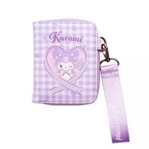 (산리오캐릭터즈) 스트랩 하트 반지갑_쿠로미(164437) 스지갑 가죽 여자 여성