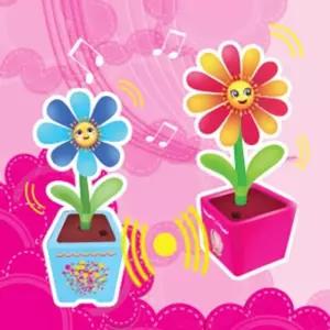 매직 플라워 퍼플노래하는꽃 따라말하는 멜로디장난감 음악 완구 하는 따라하는 신기한