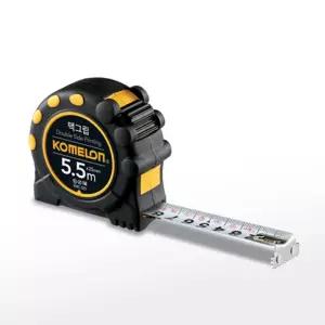 (코메론) 맥그립양면 KMC-32D 줄자 5.5M스텐 안전 롱줄자 길이측정 피팅 거리 자석 수동 자동