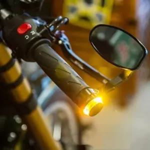 오토바이 핸들 LED 라이트 깜박이 깜박등 핸들바 2PCS바이크깜빡이 보조등 깜빡등 방향지시등 방향등 윙커