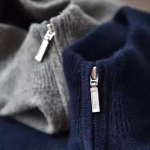 남자 이너 캐주얼 반 비즈니스 라이트 도톰 폴라티 여자친구가 퓨어 집업 좋아하는 캐시미어 100% MODU1