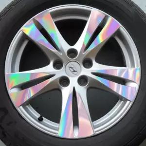 현대 자동차 싼타페 더스타일-18인치 홀로그램 휠 튜닝 마스크 스티커 휠5대분휠 휠스티커 휠마스크 휠튜닝