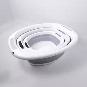 다용도 접이식 세수새아 고무대야 3종세트세숫대아 폴딩세아 휴대용다라 빨래 욕실 실리콘 폴딩