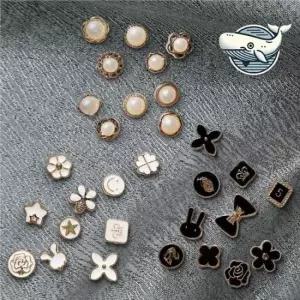 노출방지 옷고정 자석 브로치 뱃지 10p