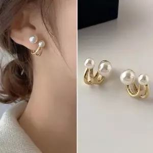 왕진주귀걸이 투웨이 진주 귀걸이 더블 이어링 한복