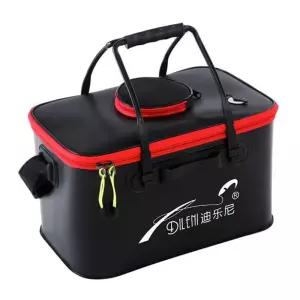 1개 낚시 밑밥통 미끼통 하드바캉 바칸 바캉 살림낚시두레박 접이식 EVA 물고기 물고기통 물고기망 활용도