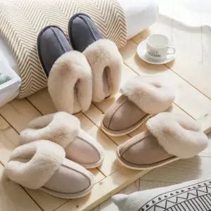 프리미엄 스웨이드 퍼슬리퍼 부드러운 밍크털 실내화쿠션 층간소음방지 거실용 가벼운 디자인 푹신한 슬리