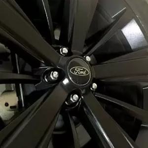 포드 블랙 허브 휠캡 스티커 악세사리 튜닝용품 차량 튜닝 커버