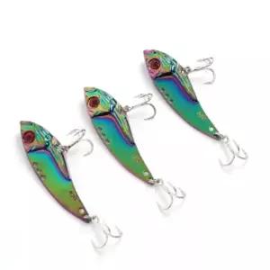 루어낚시 메탈 바이브 3p 세트 18g 바다 가짜 미끼 싱킹 레이션 지그