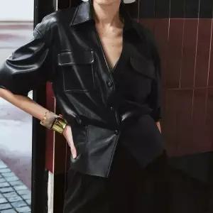 빈티지 자켓 단백질 코트 가죽 여자재킷 PU 고감각 원템1