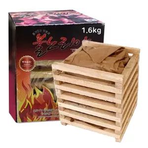 불노리야 원샷 점화 백탄 바베큐숯 1.6kg 구이용 바베큐 캠핑 캠핑용 장작 바비큐 불용숯 캠핑참