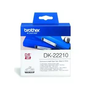 브라더 DK 테이프 DK-22210 29X30.48mm라벨 프린터 라벨기 스티커 다용도 제본 마스킹