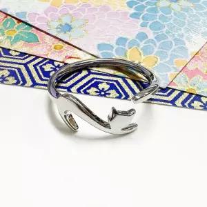 실버문925 JR004 고양이와 춤을 반지 순은은반지 순은 925 여자 선물 실버링