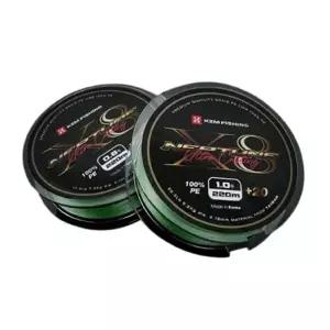 카즈미 낚시줄 합사 와이어 8합사 1.0 220m라인 낚싯 PE낚싯 PE 용품 바다 루어