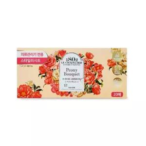 르샤트라 스타일러시트20매 피오니부케향기유연제 에어 드레서 의류관리 섬유