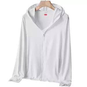 자외선차단 후드집업 (여성 M 화이트) DK40여름 조깅복 트레이닝자켓 바람막이 쿨링점퍼 비치웨어 운동 캐
