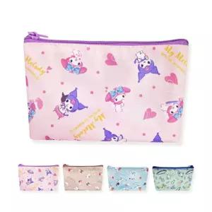 화장품파우치 이너백 중형 치(핑크 바이올렛)굿즈 멀티 다용도 필통 파우치 산리오 마이멜로디 쿠로미