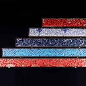 해이프 롤스크린 화선지 실크 두루마리 전통문양 보관함